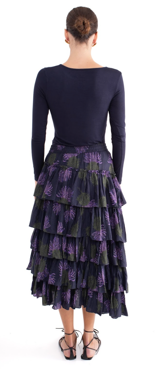 Anastasia Navy Jersey Top