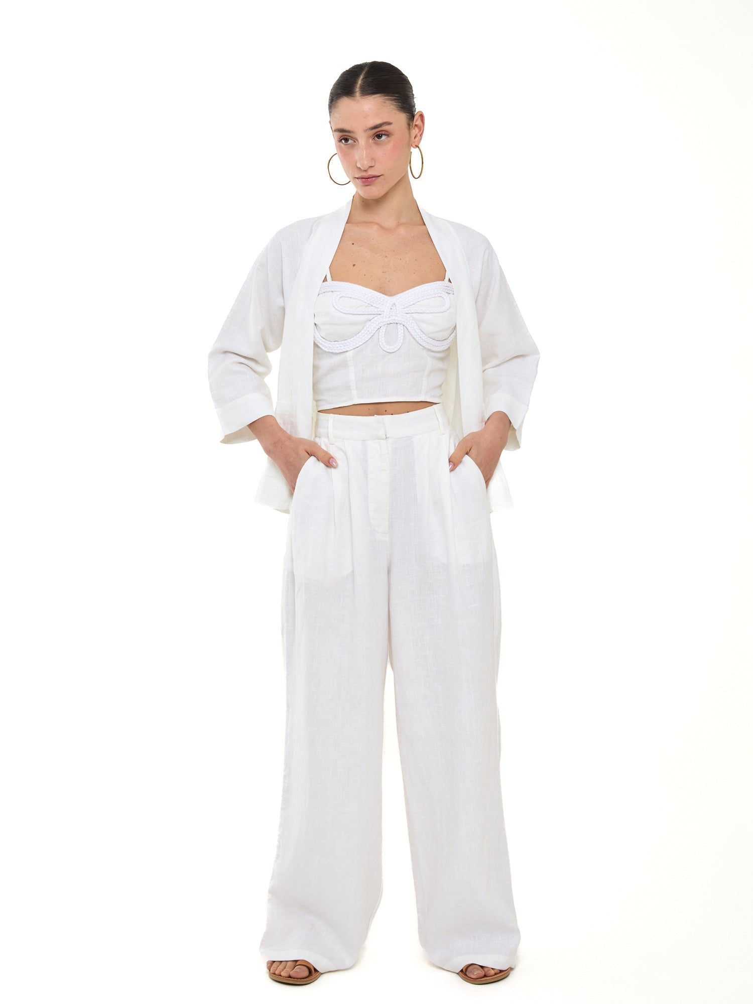 Ada Pleat Pant - Desert Queen