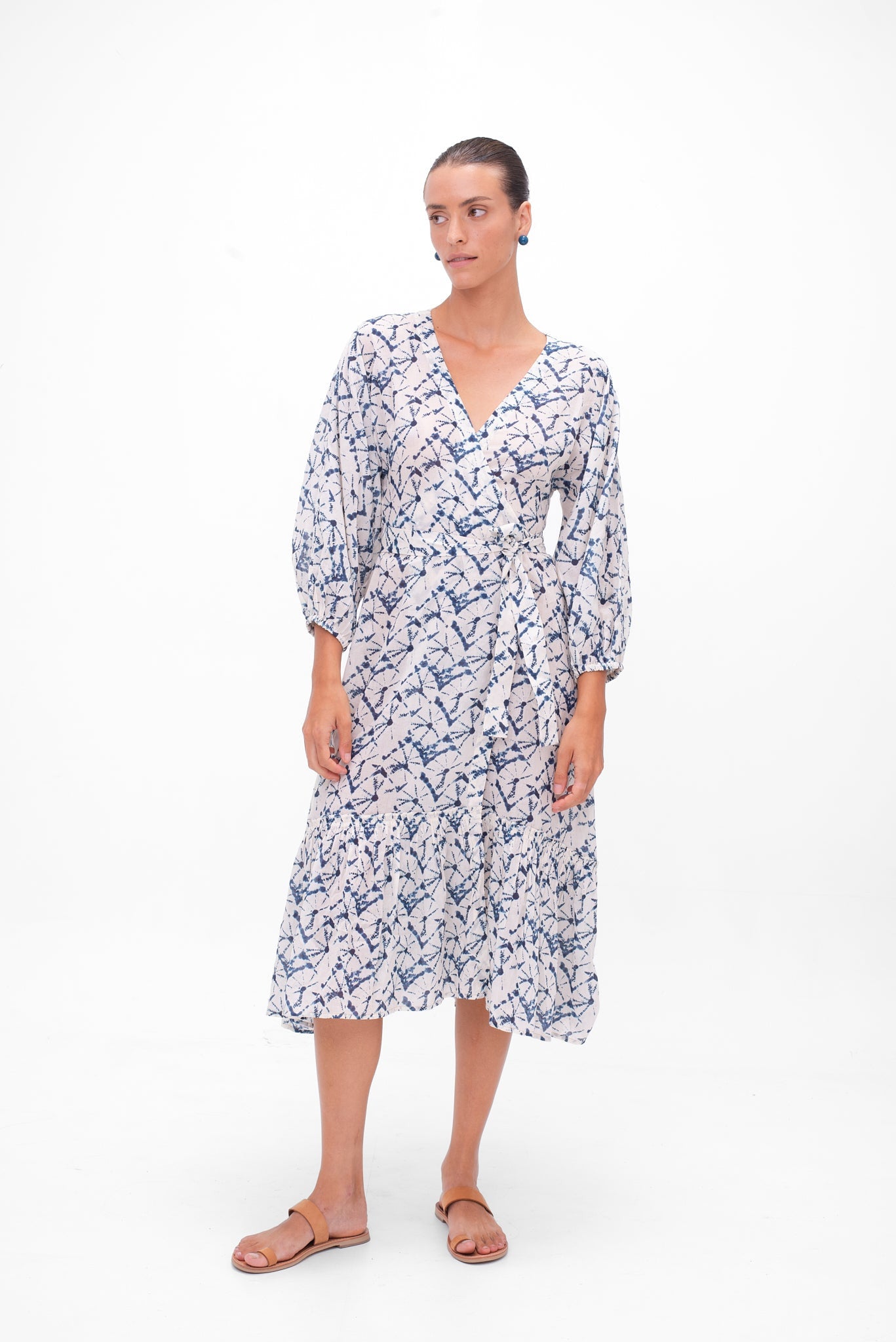 Alessandra Wrap Dress - Desert Queen