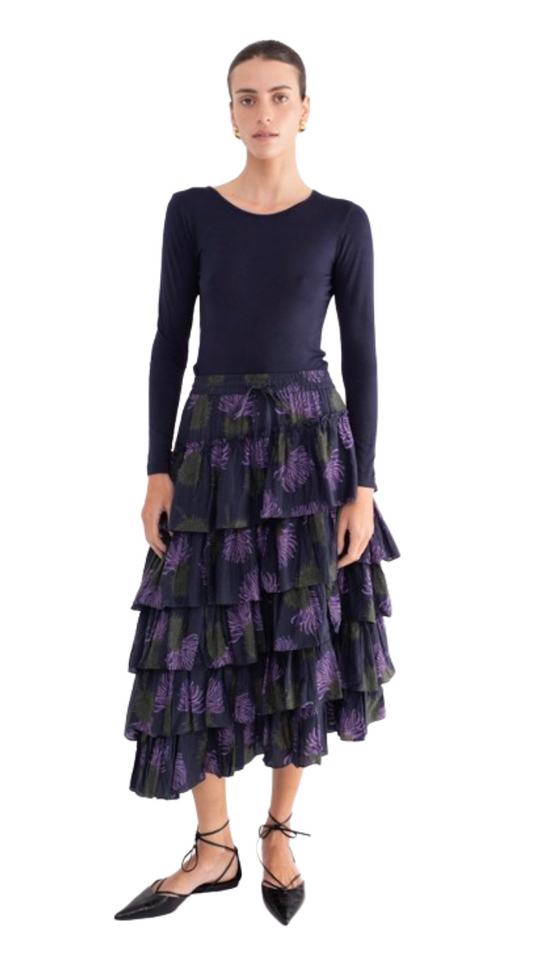 Anastasia Navy Jersey Top