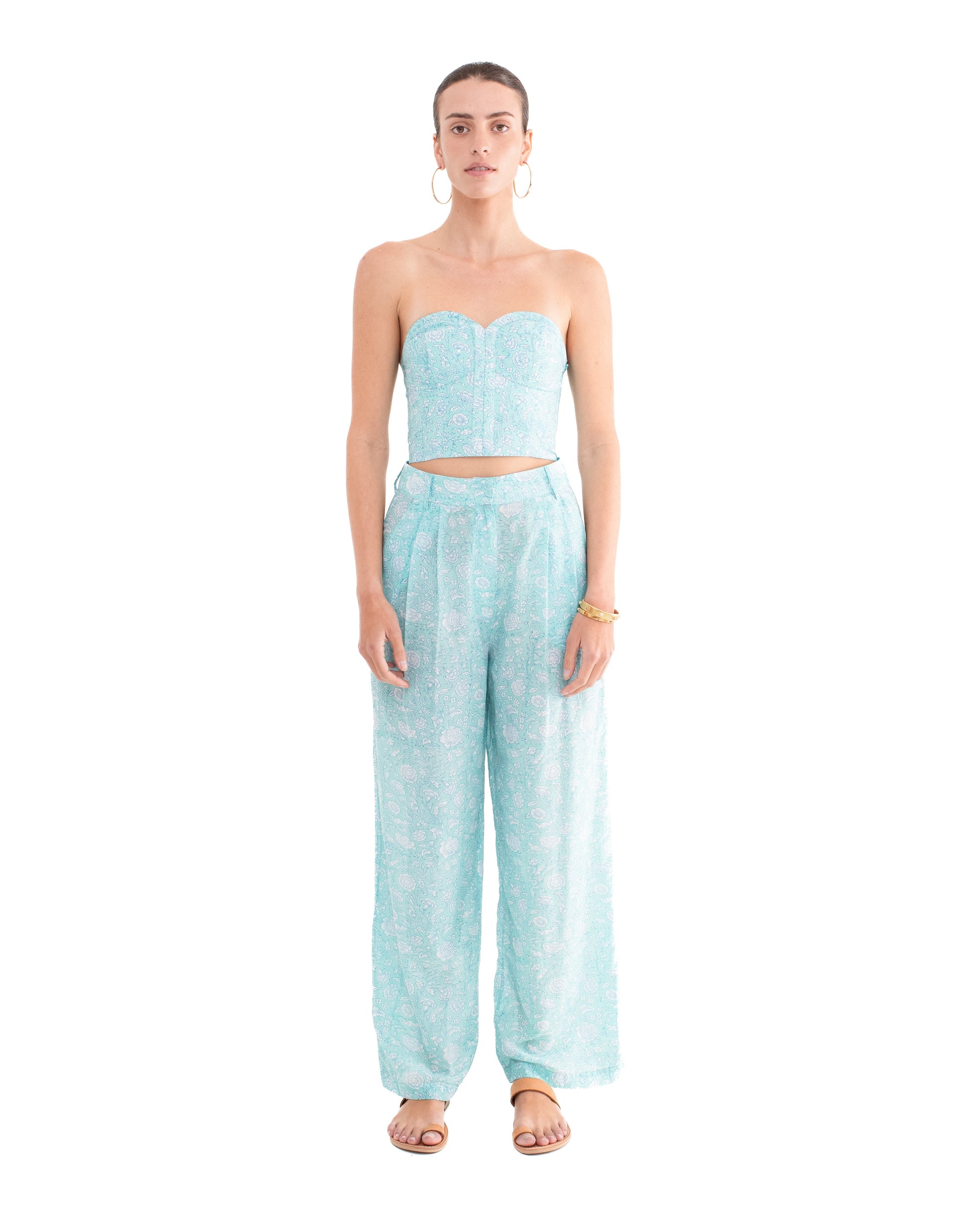 Ada Pleat Pant - Desert Queen