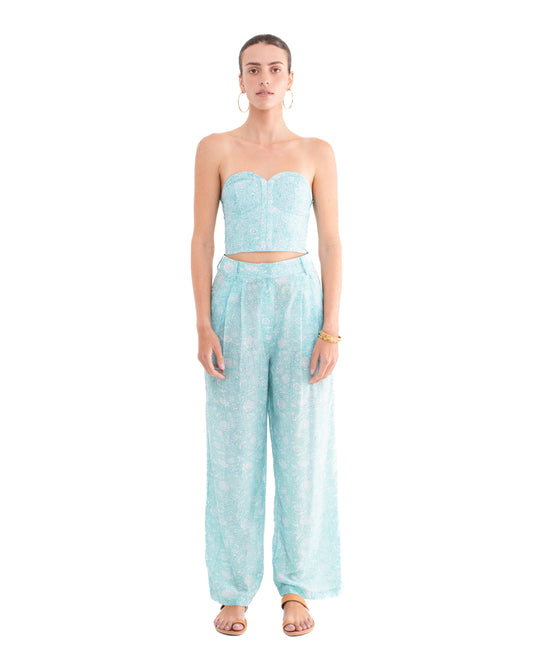 Ada Pleat Pant - Desert Queen