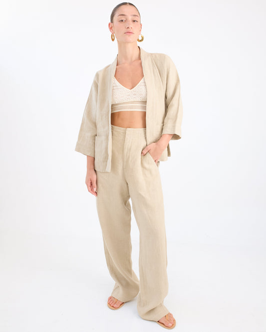 Ada Linen Pants - Desert Queen