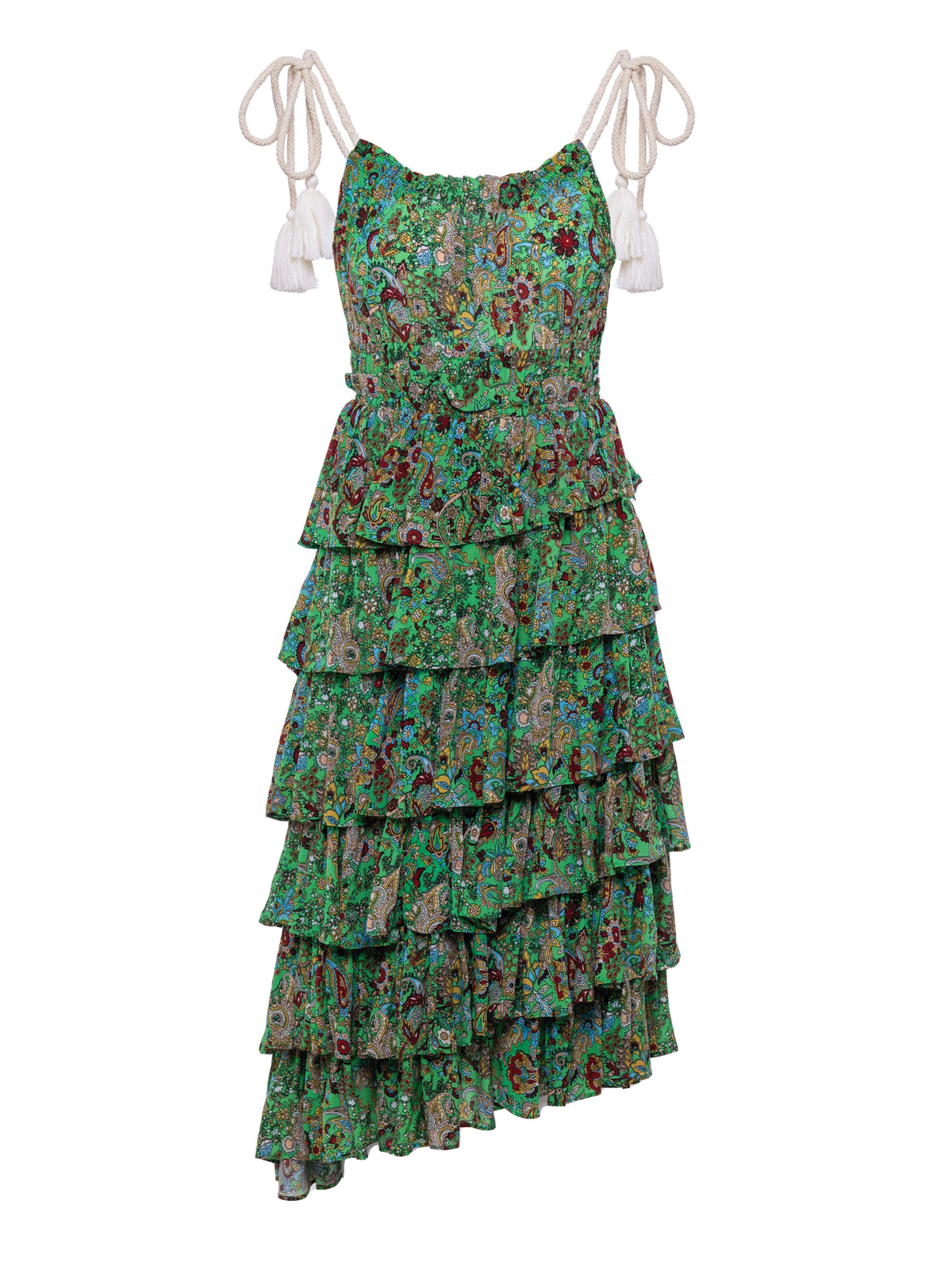 Cleo - Green Paisley